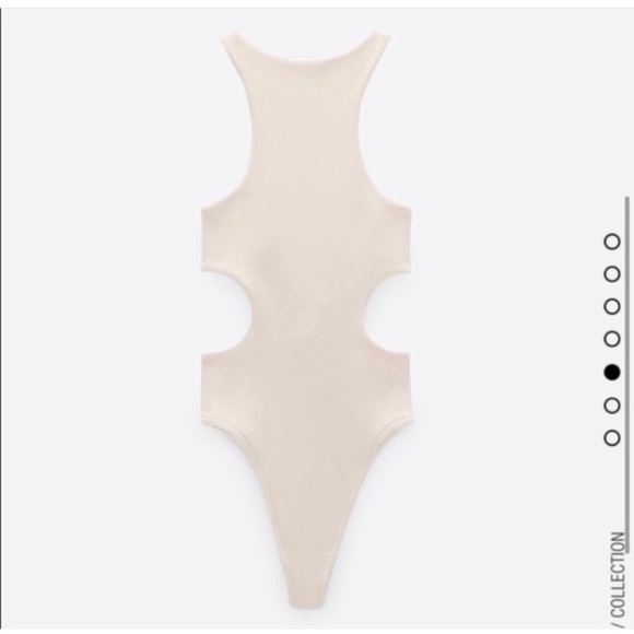 ZARA CUTOUT BODYSUIT SZ M - Picture 2 of 5
